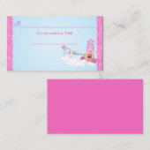 Imaginaire rose Fairy Tale Réception Carte Place (Devant / Derrière)