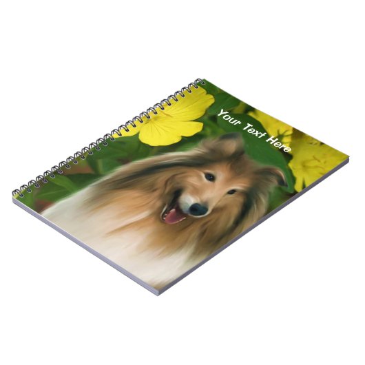 Imaginaire Sable Collie Carnet d'art chien (Côté gauche)