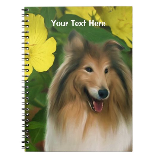 Imaginaire Sable Collie Carnet d'art chien (Devant)