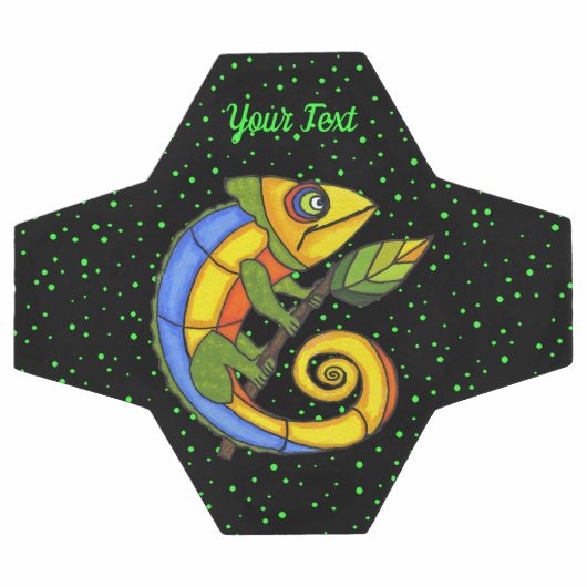 Imaginaire Souriant Points Leaf Lizard De Couleur  (Plat)