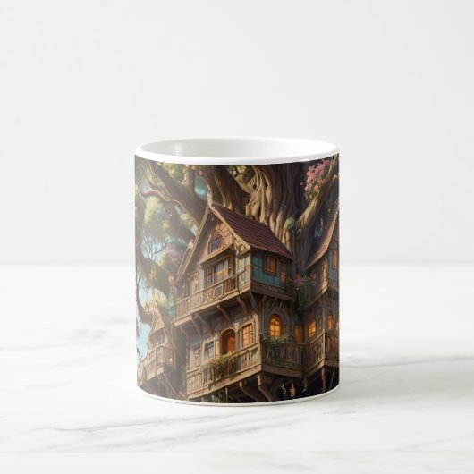 Imaginaire Treehouse ensemble de café Mug (Centre)