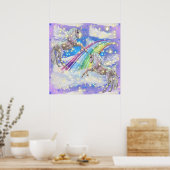 Imaginaire Unicorn filles poster de chambre (Cuisine)