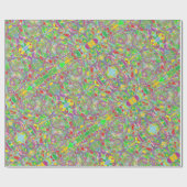 imaginaire vert bijou sari comme emballage cadeau (Plat)