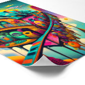 Imaginaire Whimsical Colorful Poster Wall Art (Coin)