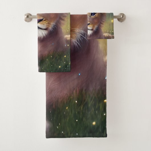 Imaginaire Whimsical Cute Kawaii bébé lionceau (En situation)