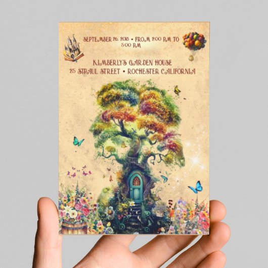 Imaginaire Whimsical Invitation de fête d'annivers