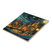 Imaginaire World #1 Dessous de verre de carreaux (Côté)