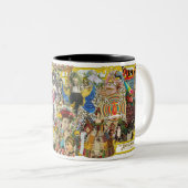 Imaginarium Antiquaire Collage Mug à deux tons (Devant droit)