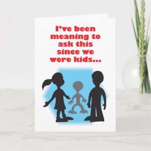 Imaginary Friend Humorous Birthday Kaart