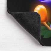 Imaginary White Dapperling Sinaasappel & Blue Mush Muismat (Hoek)