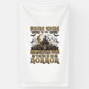 Imaginatie Horror Halloween Spoken Huis Kerkhof Spandoek