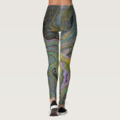 Imagination 1 Abstract Acryl Geode Leggings (Achterkant)