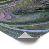 Imagination 1 Abstracte Acryl Geode Poster Print (Hoek)