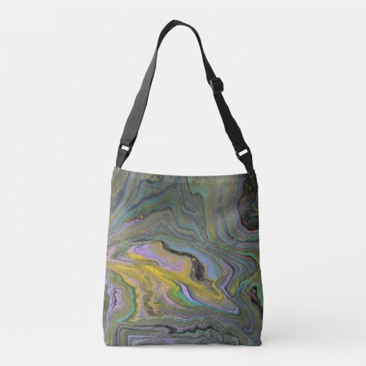 Imagination 1 Abstrait Acrylique Géode Sac fourre- (Dos)