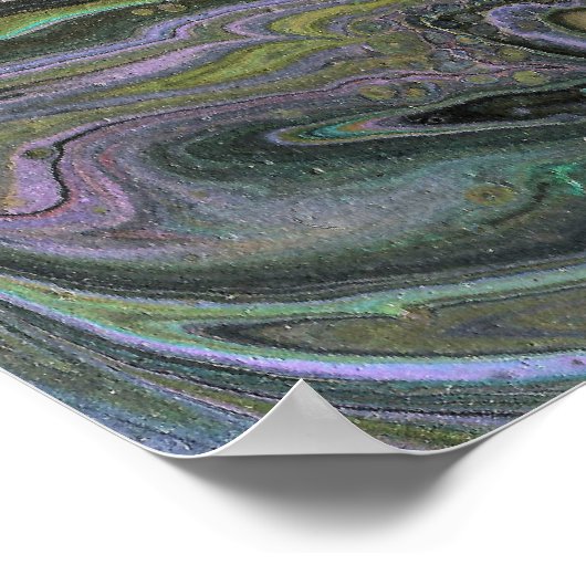 Imagination 1 Abstraite Acrylique Poster Imprimer (Coin)