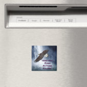 Imagination Aigle et chute d'eau Magnet de motivat (In Situ (Lave-vaisselle))