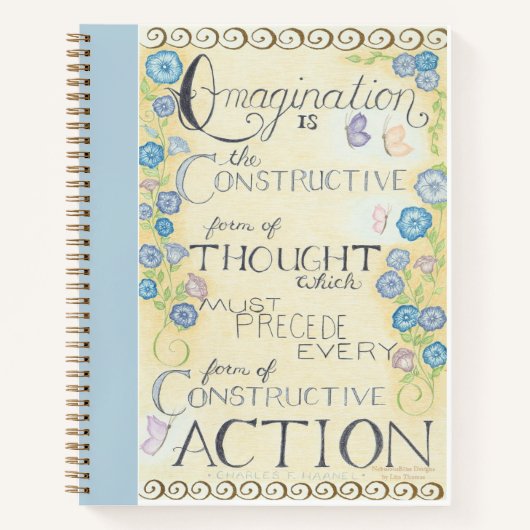 Imagination - Citation de Charles Haanel Carnet Sp (Devant)