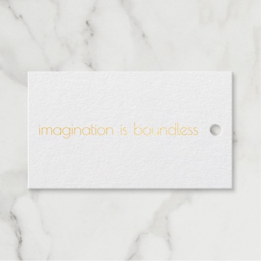 Imagination Folie Gift Label (Voorkant (horizontaal))