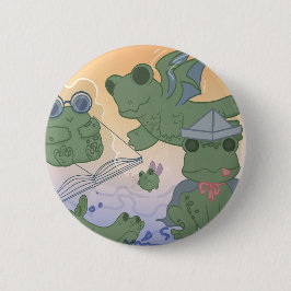 Imagination Frog Pin Ronde Button 5,7 Cm