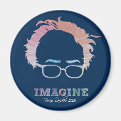 Imagine Bernie Sanders 2016 - waterverven Magneet (Voorkant)