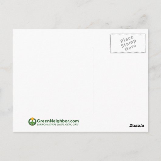 IMAGINE - Blauwe internationale vredessignalen Briefkaart (Achterkant)