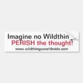 IMAGINE - Bumpersticker (Voorkant)