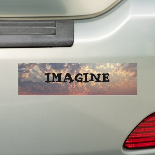 IMAGINE BUMPERSTICKER (Op auto)