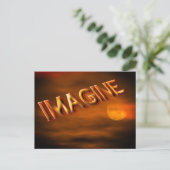 Imagine Fantasy Sky Inspirerend Briefkaart (Staand voorkant)