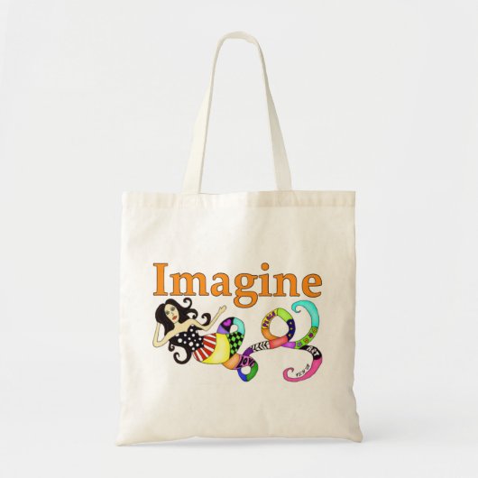 Imagine Mermaid Canvas tas (Voorkant)