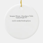 IMAGINE Mosaic, Strawberry Fields, NY - Keramisch Ornament (Achterkant)