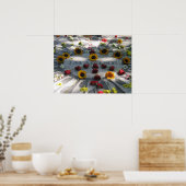 IMAGINE Mosaic, Strawberry Fields, NY - poster (Keuken)