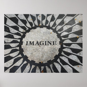 "IMAGINE"-mozaïek Poster