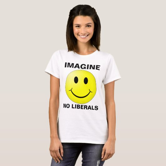 IMAGINE NO LIBERALS T-shirts (Voorkant volledig)