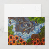 "Imaginé par Van Gogh" carte postale (Devant / Derrière)