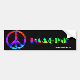 IMAGINE PEACE BUMPERSTICKER