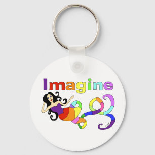 Imagine Rainbow Mermaid Sleutelhanger
