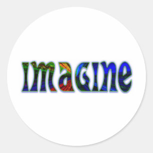 Imagine Ronde Sticker
