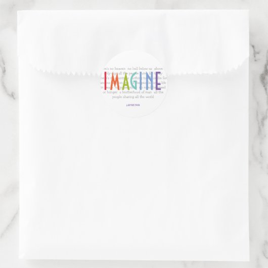 IMAGINE - Sticker MisterP (Sac)