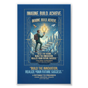 Imagineer Bouw Bereik Motiverende Poster