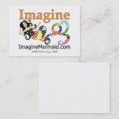 ImagineMermaid.com imaginent des cartes de visite (Devant / Derrière)