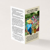 Imaginez nos vies comme un jardin créé par Dieu, (Outside)