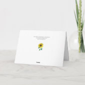 Imaginez Une Carte Avec Des Fleurs De Soleil (Dos)