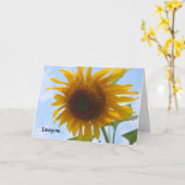 Imaginez Une Carte Avec Des Fleurs De Soleil (Fleur jaune)