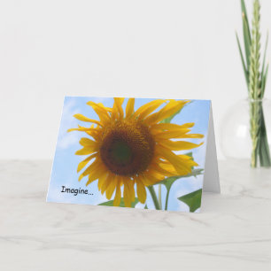 Imaginez Une Carte Avec Des Fleurs De Soleil