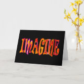 Imaginez une carte de voeux (Fleur jaune)
