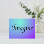 Imaginez une carte postale violette (Debout devant)