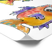 ImaginOCEAN Cartoon Fish Art Poster (Hoek)