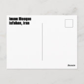 Imam Mosque Isfahan, Iran Briefkaart (Achterkant)