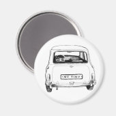 Imán Coche inglés clásico Magneet (Voorkant / Achterkant)