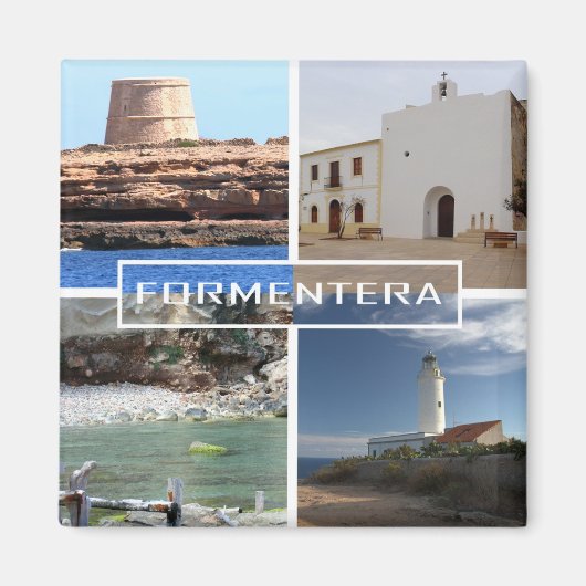 imán de Formentera en las Islas Baleares Magneet (Voorkant)